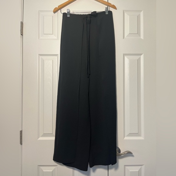 Zara Elegant Black Wide Leg Trousers - Picture 1 of 7